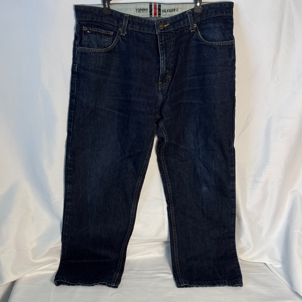 Tommy Hilfiger 36x30 Men's Deep Indigo Relaxed Jeans